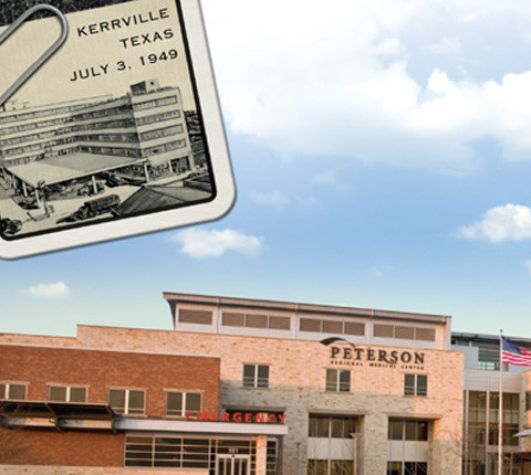 This community non-profit hospital serves over 9 neighboring communities.  Graphic elements played on the authenticity of decades of service and care that began in 1949. Created for Print, Direct Mail, Invitations and Newspaper, for Grand Opening events for the new state-of-the-art facility.