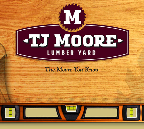 Since 1892, T. J. Moore Lumber Yard has been serving southwest Texas. When they asked us to create a new logo and build a brand look and feel that matched their authentic legacy we were honored. The new logo and slogan we crafted depicted their strength as a 100 year old business built by and still being run people who know what they're doing.  We pushed this brand in Signage, Email Campaigns, Radio, Television and website.